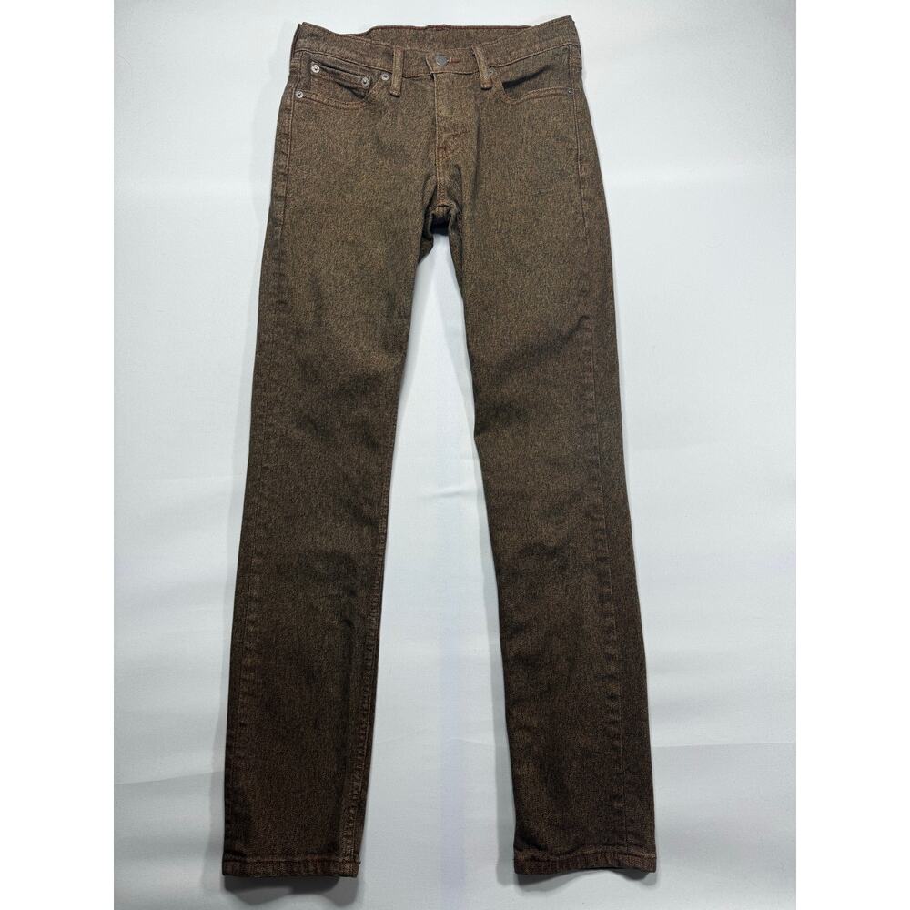 Levi's 511 Men's Slim Fit Straight Leg Brown Denim Jeans - Size 28x32